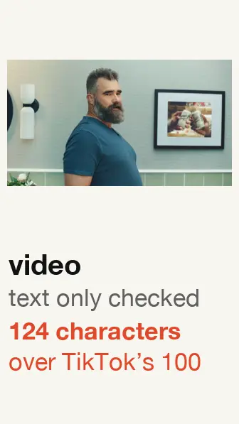 Liquid Death ad started 2026-08-18, video: text checked; text 124 characters