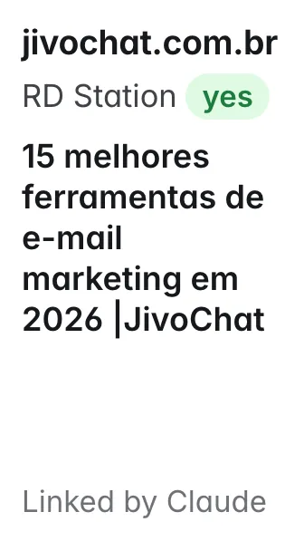 jivochat.com.br: 15 melhores ferramentas de e-mail marketing em 2026 |JivoChat; names RD Station