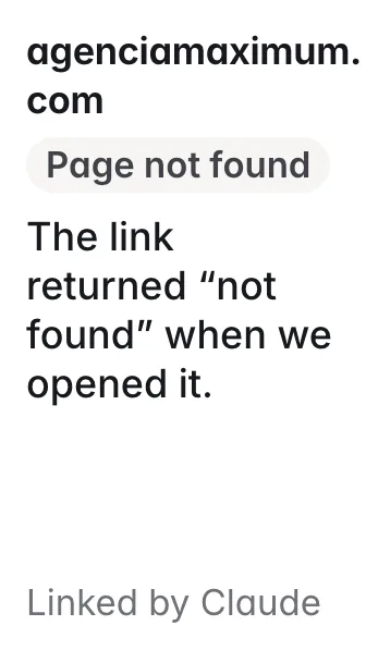 agenciamaximum.com: page not found; 