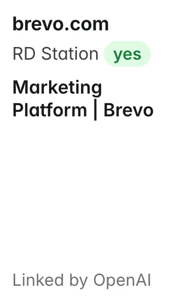 brevo.com: Marketing Platform | Brevo; names RD Station
