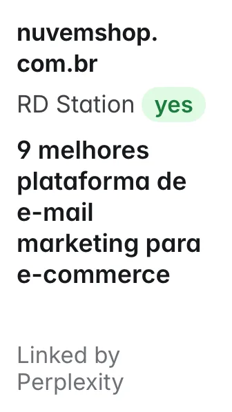 nuvemshop.com.br: 9 melhores plataforma de e-mail marketing para e-commerce; names RD Station