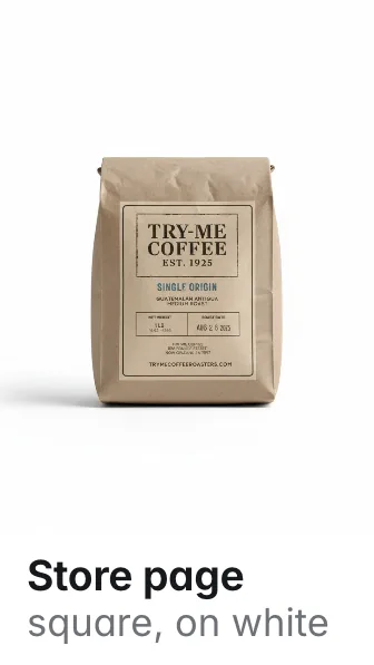 Store page, square, on white: 6 lines of small print changed