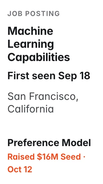 Member of Technical Staff - Machine Learning Capabilities at Preference Model, first seen Sep 18