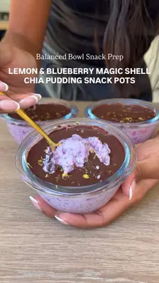 Chia pudding bowls with a chocolate shell · posted Oct 8 · 3.2 saves per 100 plays